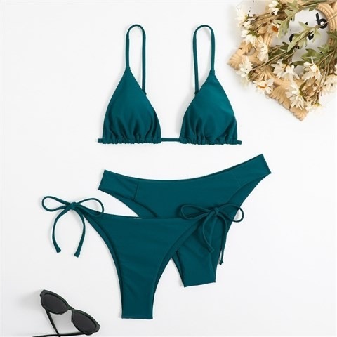 Hot Women 3 Piece Bikini Plus Size G String Thong Bikini Extreme Sexy Beach Girls Micro Mini Bikinis Tie Side Sexy Swimwear