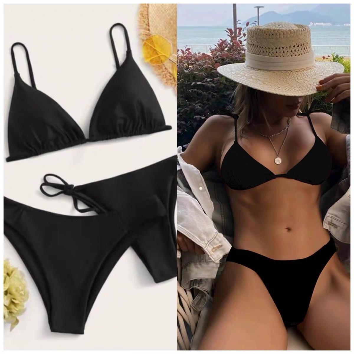 Hot Women 3 Piece Bikini Plus Size G String Thong Bikini Extreme Sexy Beach Girls Micro Mini Bikinis Tie Side Sexy Swimwear