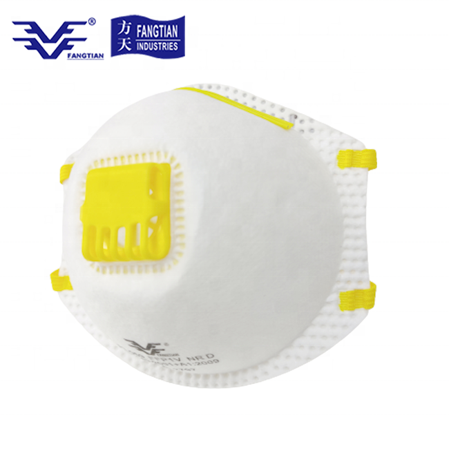 Disposable Industry safety Dust Mask FFP1 Particulate Respirator with Exhalation Valve CE 2797