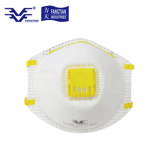 Disposable Industry safety Dust Mask FFP1 Particulate Respirator with Exhalation Valve CE 2797