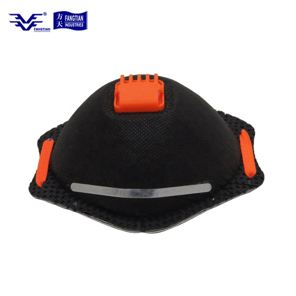 High Quality Disposable Black Dust Mask Professional Protective Nose Respirator FFP3 Dust Mask With Valve