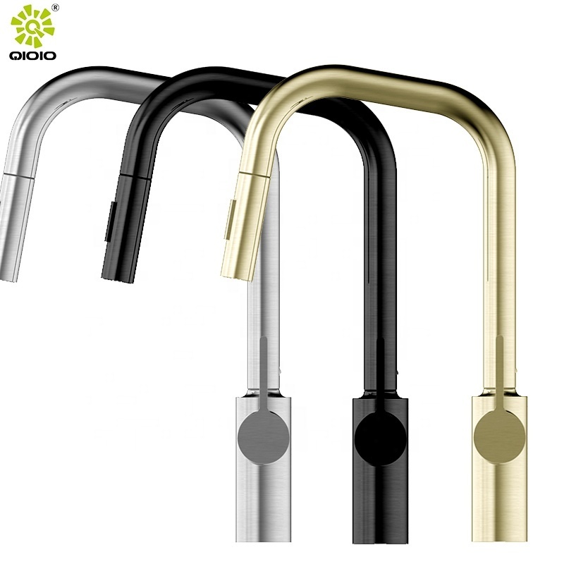 Kaiping factory  304 Stainless steel Two modes spray head pull out  sink mixer kitchen faucet