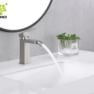 kaiping   bathroom faucet brushed 304 stainless steel tapware basin mixer square bidet  basin faucet  taps