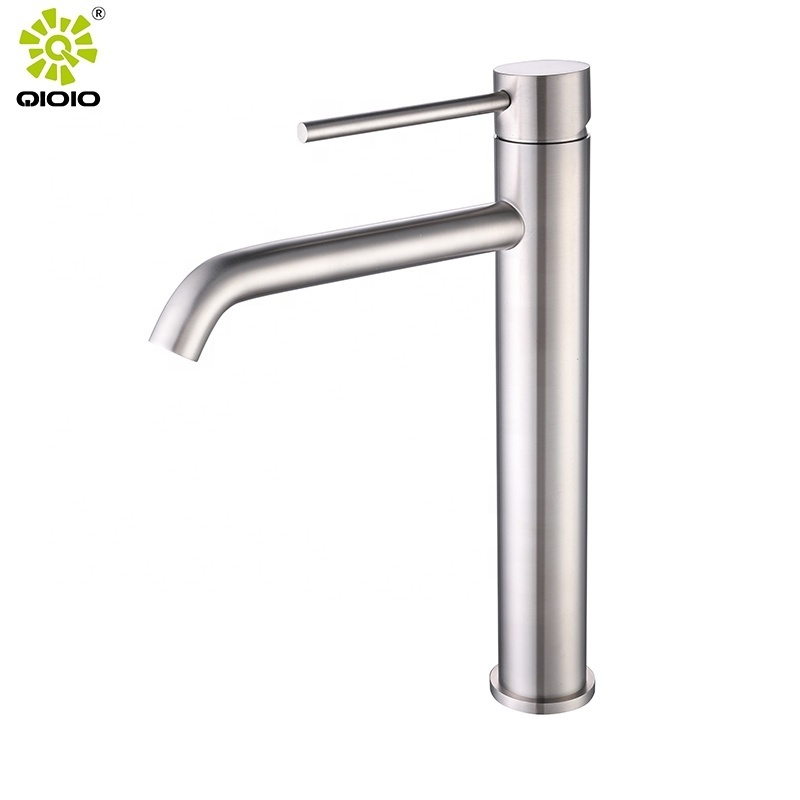 CUPC NSF 304 stainless steel faucet extender for bathroom sink single hole modern bathroom water basin faucet