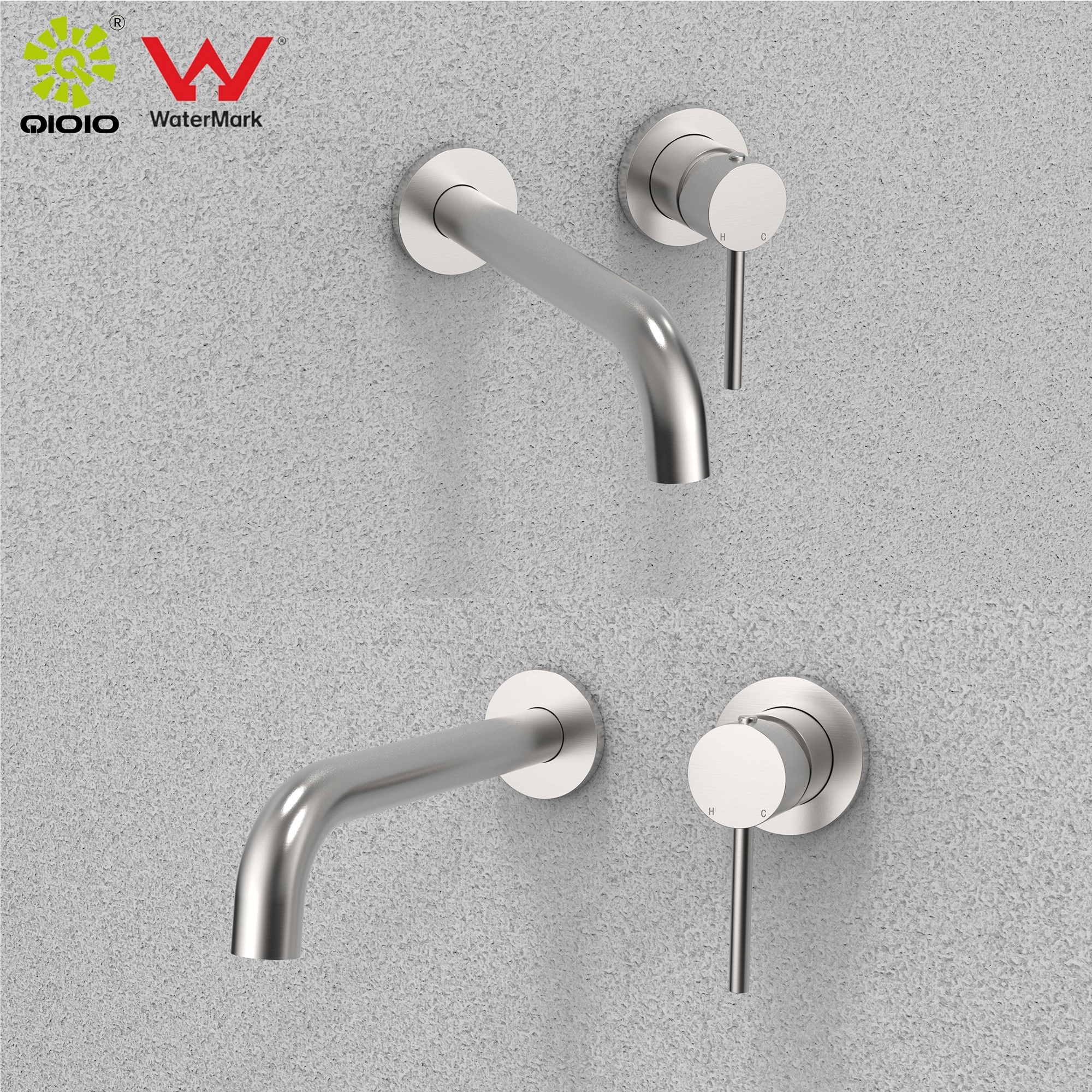 stainless steel 304 manufacture WATERMARK Lead free bathroom cold hot water wall mixer concealed faucet tapware