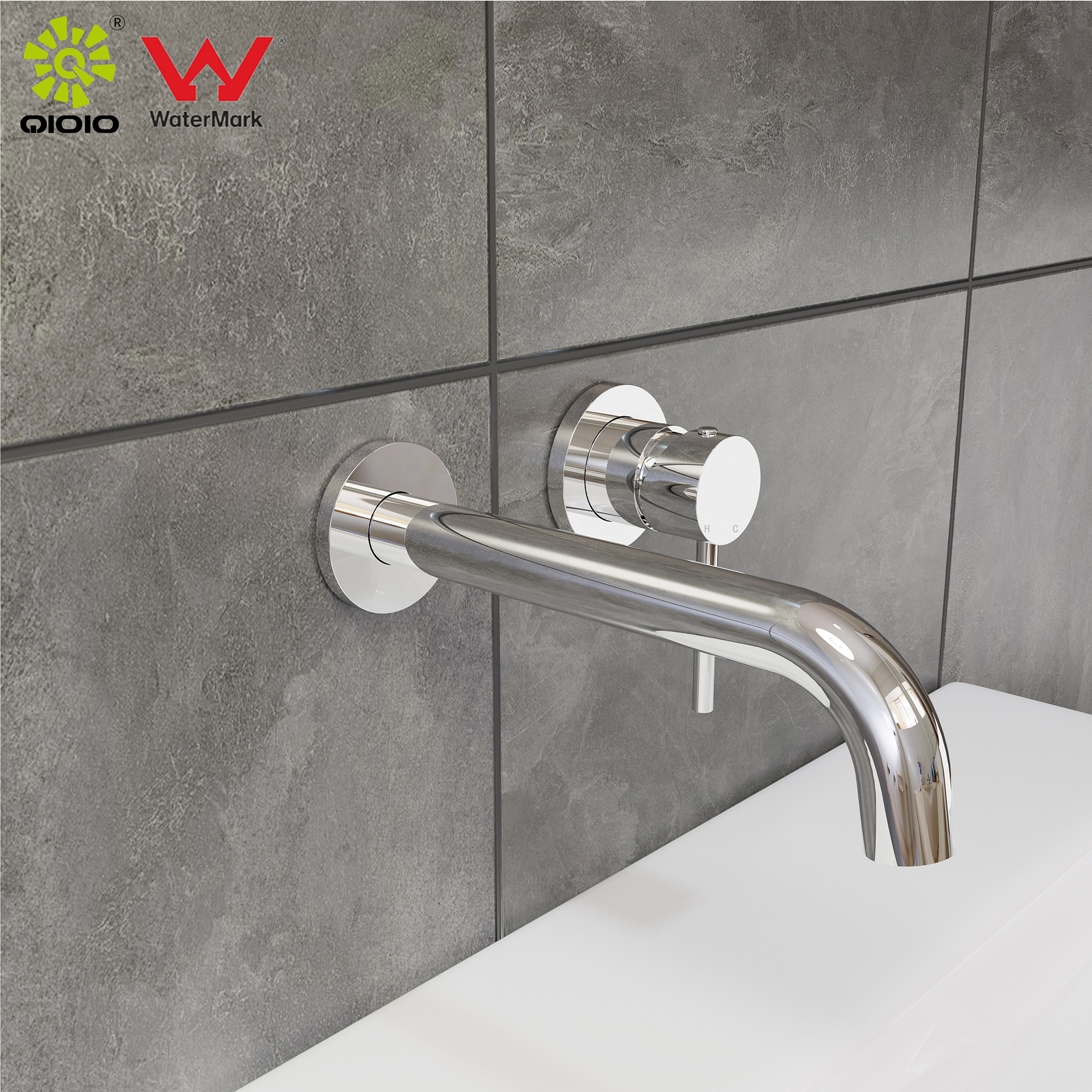 stainless steel 304 manufacture WATERMARK Lead free bathroom cold hot water wall mixer concealed faucet tapware