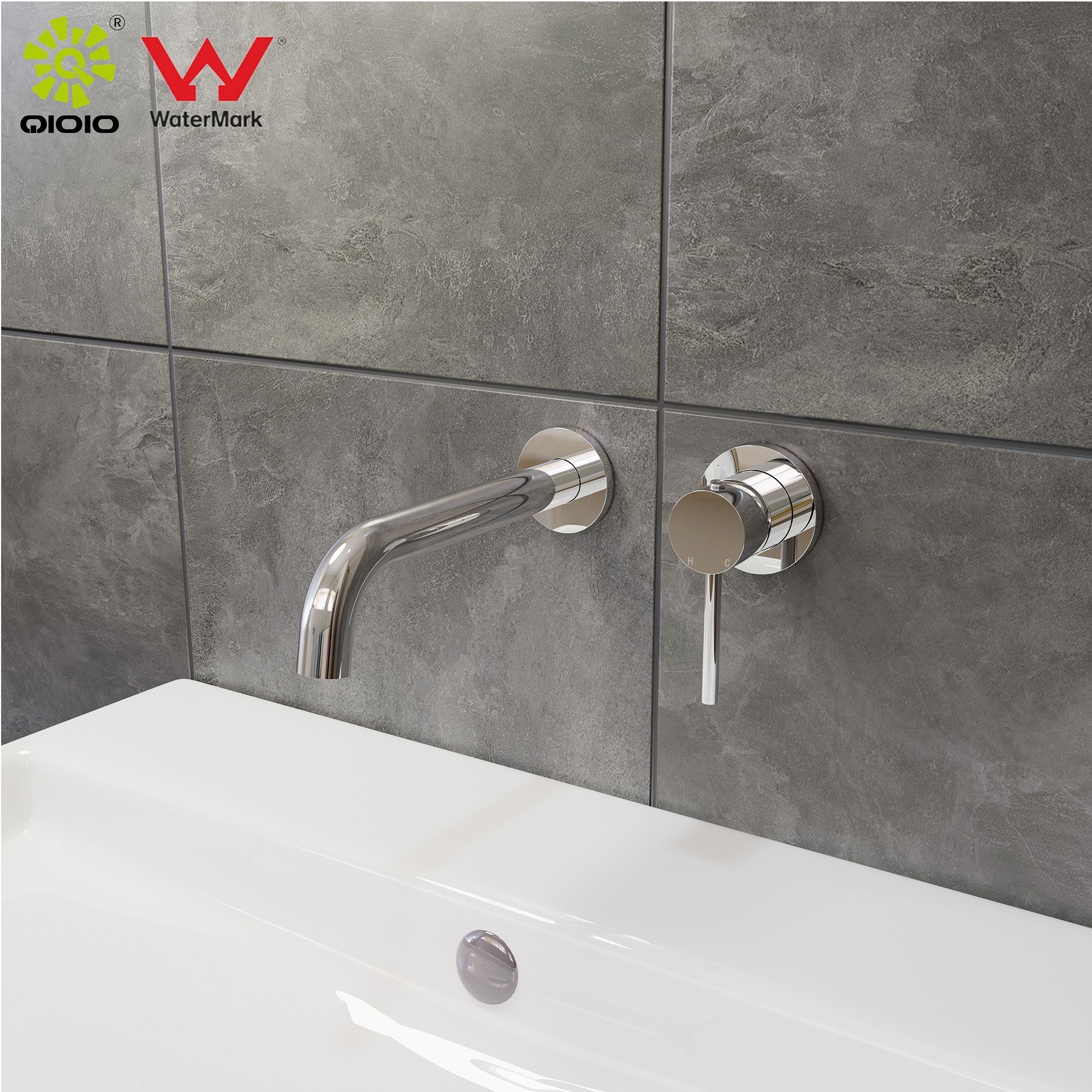 stainless steel 304 manufacture WATERMARK Lead free bathroom cold hot water wall mixer concealed faucet tapware