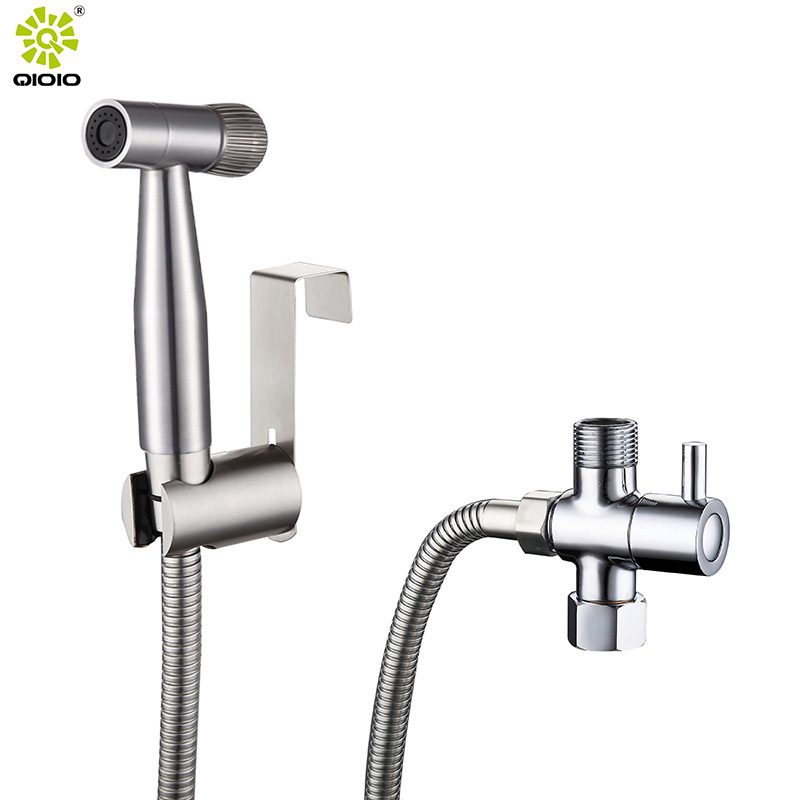 kaiping yingchuan 304 stainless steel  bathroom spray gun  portable handheld  health faucets bidet sprayer set for toilet