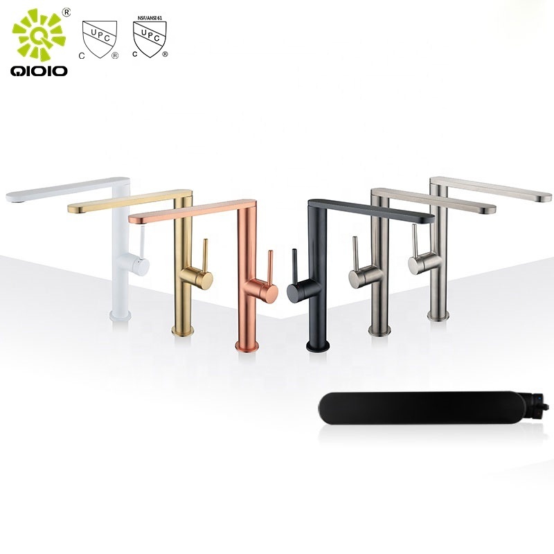 Ultra thin new cUPC stainless steel brushed gray rose gold colors Guangdong Kaiping manufacture kitchen Basin bathroom faucets