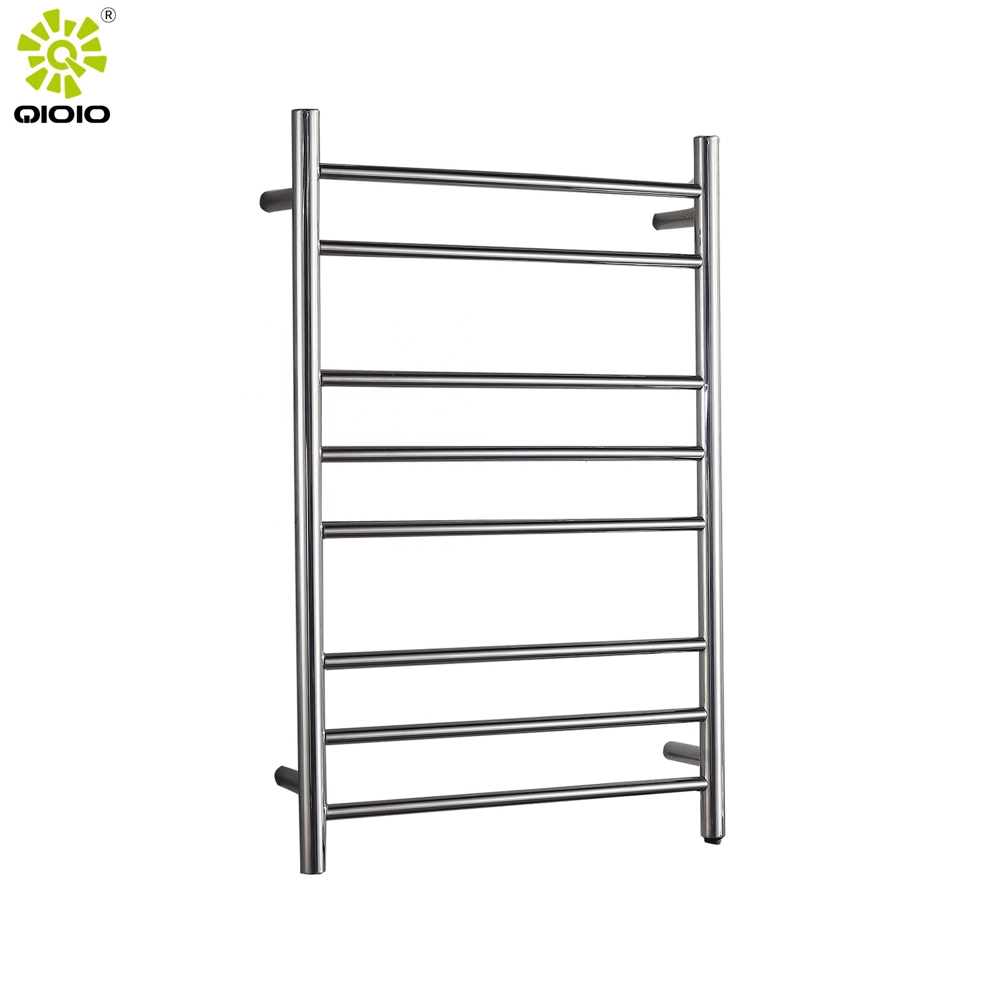 yingchuan 304 stainless steel electric drying towel ladder thermostatic heater towel bars round bathroom 8 poles towel rail