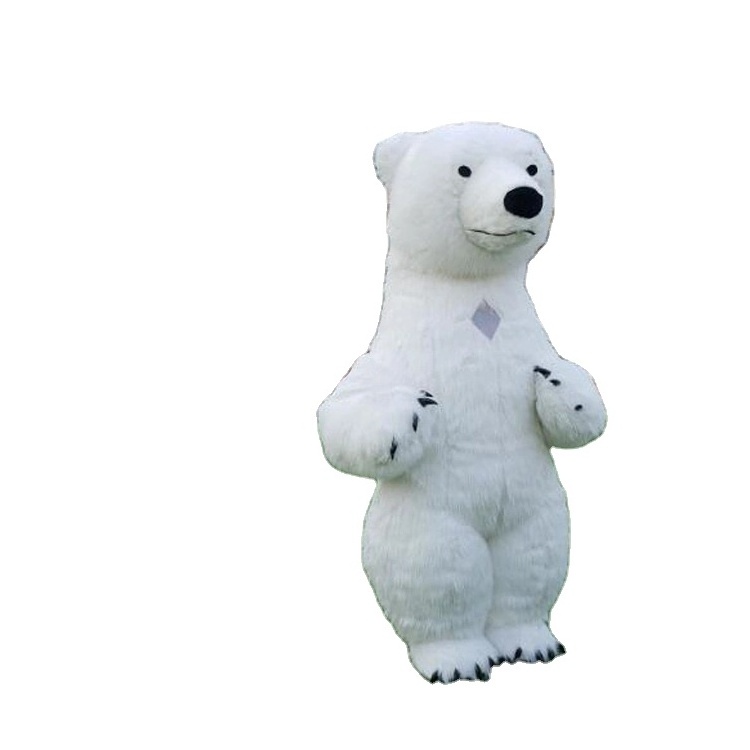 Both Outdoor Park and indoor play center inflatable Plush walking bear and Panda costume