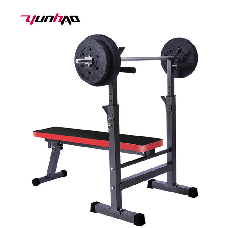 Wholesale Multifunctional Home Gym Training Equipment Weightlifting Adjustable Squat Dumbbell Bench Rack With Bench Press