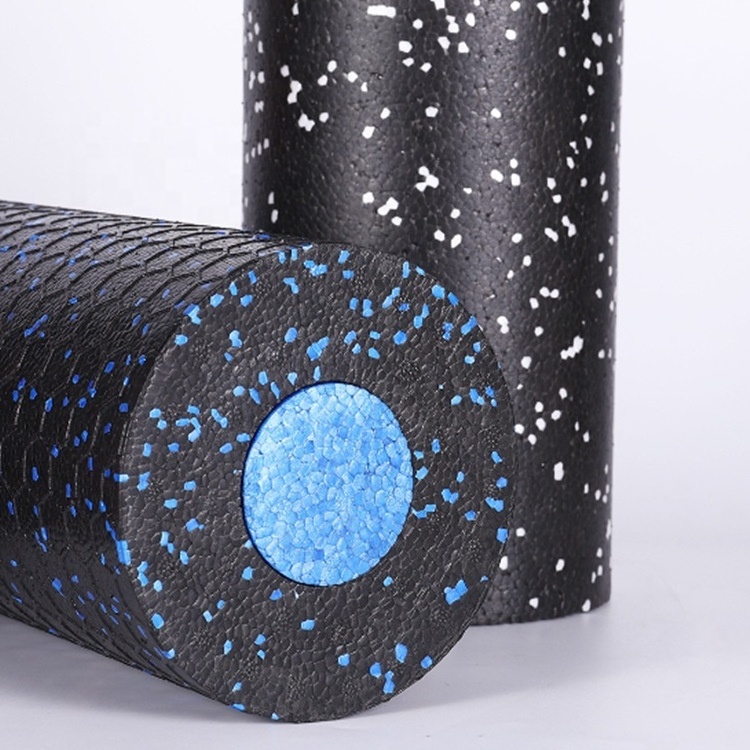 Wholesale High Density Custom Printed Pilates Exercise Black Yoga Round Massage EPP Foam Roller