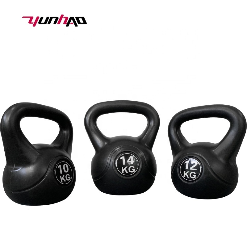 Yuncheng Manufacturer Professional Equipment 25 lb Cement Dumbbell Kettlebell Set For Fitness