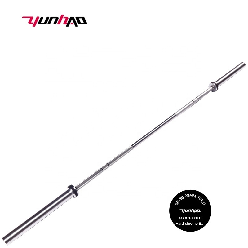 professional Wholesale 25*2010 MM 15 KG 1000LB Alloy Steel Hard Chrome Weight lifting Barbell Bar