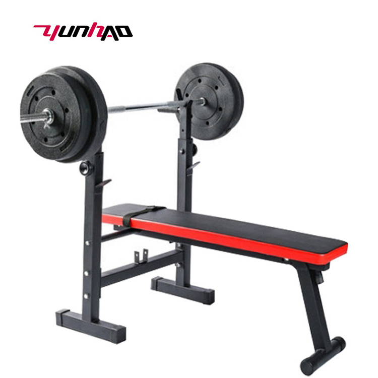 Wholesale Multifunctional Home Gym Training Equipment Weightlifting Adjustable Squat Dumbbell Bench Rack With Bench Press