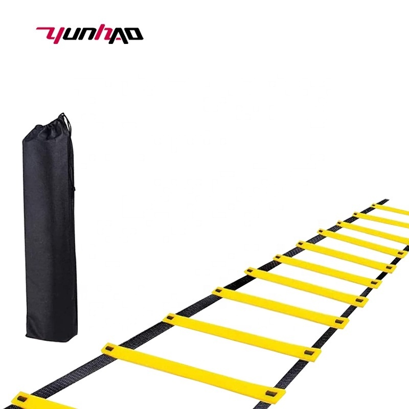 High Quality 3 M 4 M 5 M 6 M 10 M Adjustable Training Speed Ladder Agility Ladder With Black Carry Bag