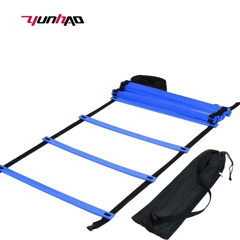 High Quality 3 M 4 M 5 M 6 M 10 M Adjustable Training Speed Ladder Agility Ladder With Black Carry Bag