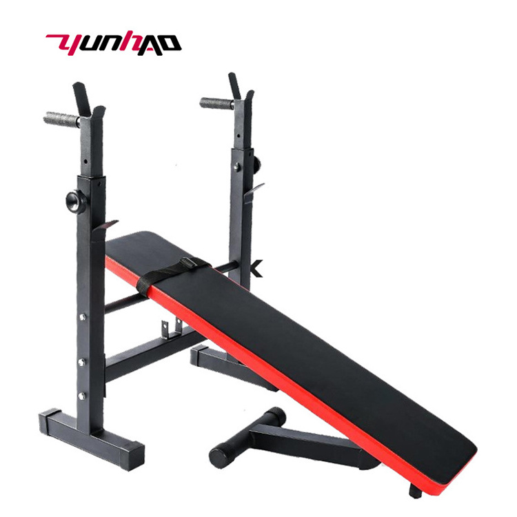 Wholesale Multifunctional Home Gym Training Equipment Weightlifting Adjustable Squat Dumbbell Bench Rack With Bench Press