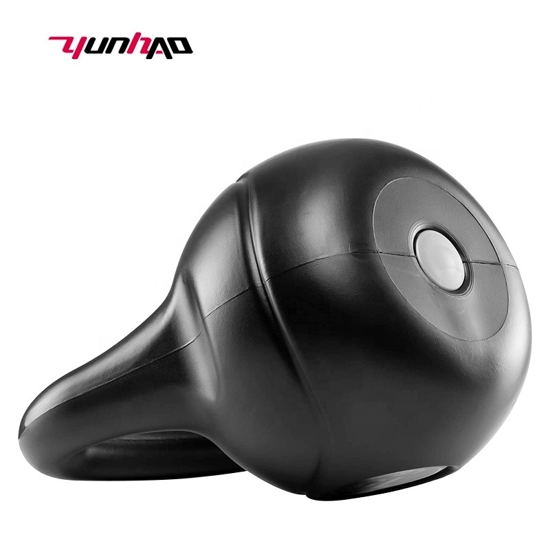 Yuncheng Exercise Equipment Home Gym Custom Logo 2 KG to 24 KG Plastic and Cement Kettlebell With Grip