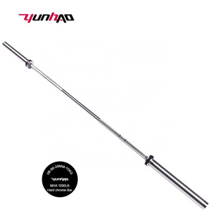 professional Wholesale 25*2010 MM 15 KG 1000LB Alloy Steel Hard Chrome Weight lifting Barbell Bar