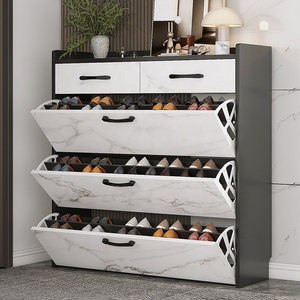 2024 Wholesale Color 4 Tier Shoe Cabinet Wooden Recycled Pine Storage  Shoe Rack Drawer for Home