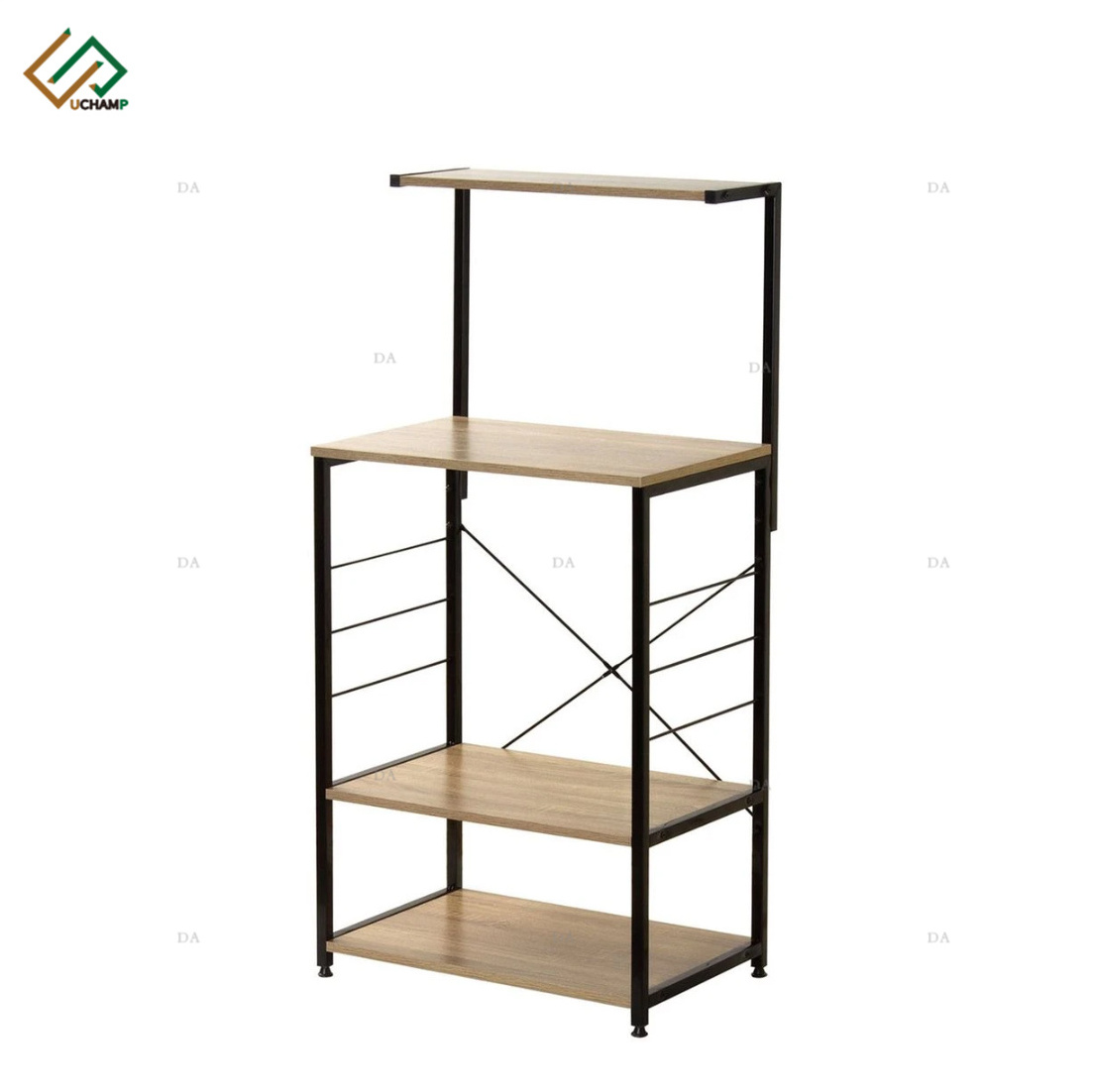 4-Tier Wood Bookshelf Floor Standing Bookcase Rotation Book Storage Cabinet Home Decoration For bedroom livingroom