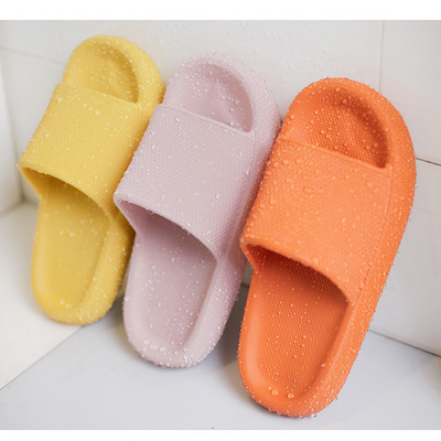 Wholesale Slippers Women Thick Platform Summer Indoor Beach House Flip Flop Sliders Custom Logo Soft Platfoam EVA Man Slippers