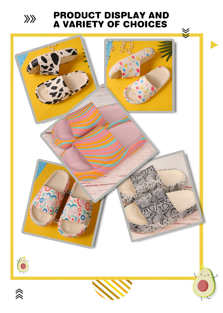 hot selling pillow slides cloud slippers custom cloud slides home custom slippers with logo indoor outdoor slippers