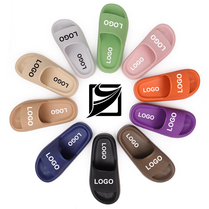 hot selling pillow slides cloud slippers custom cloud slides home custom slippers with logo indoor outdoor slippers