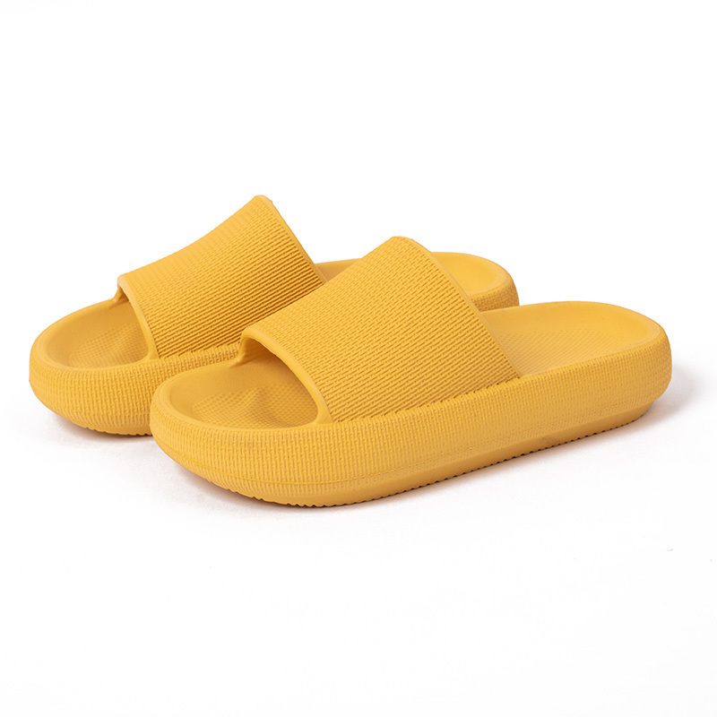 Wholesale Summer  Hot Selling Fashionable Solid Color Open Toe Home Soft chunky Sole Bedroom Bathroom Women's Slippers