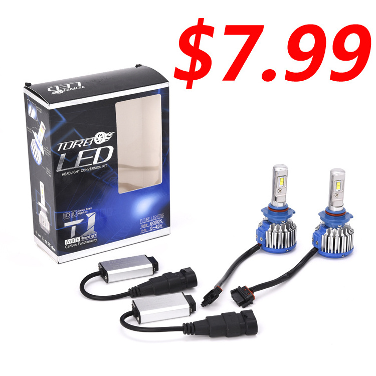 T1 H7 H4 LED Canbus Car Headlight 12V 80W 8000lm Car Headlight Conversion Kit