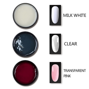 1 kg Private Label Low MOQ Transparent Pink White Esmaltes Gel Color Nail Extension Poly Acrylic Nails Gel Glue