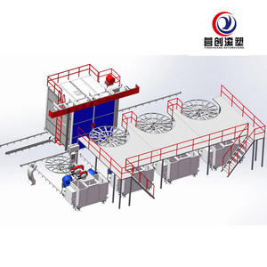 Multifunction Large Plastic Water Tank Making Machine Rotomolding Shuttle Rotomolding Machine