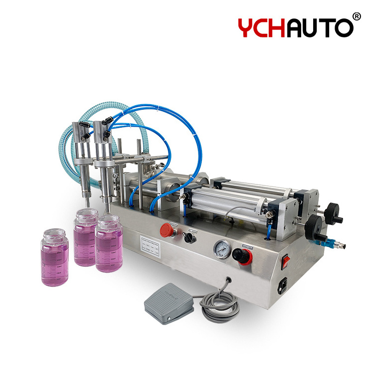 Soft Tube Filling Machines Bottle Pouch Cans Double Nozzles Liquid Fillings Machine in Stocks Fast Delivery