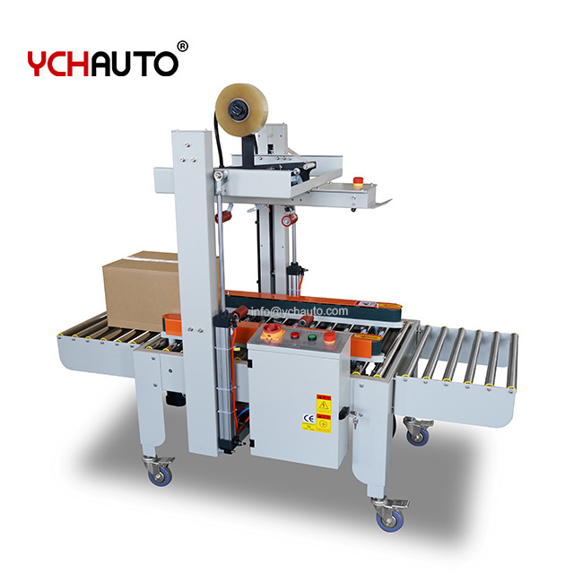 40kgs box carton sealer machine automatic side drive belt sealing machine left right driver running for packing lines