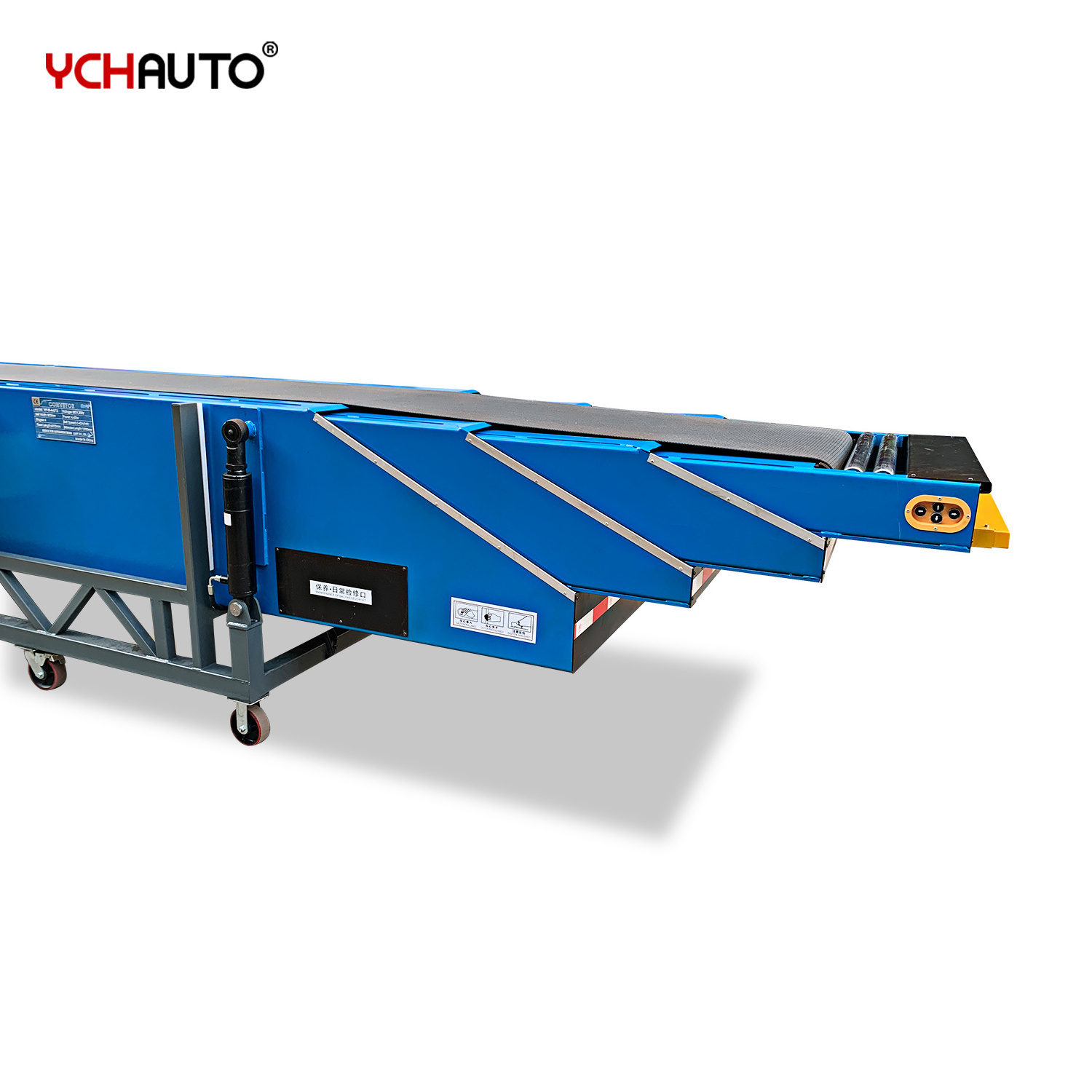 Telescopic Belt Conveyor flexible Boom Conveyor with Ramp for truck loading and unloading