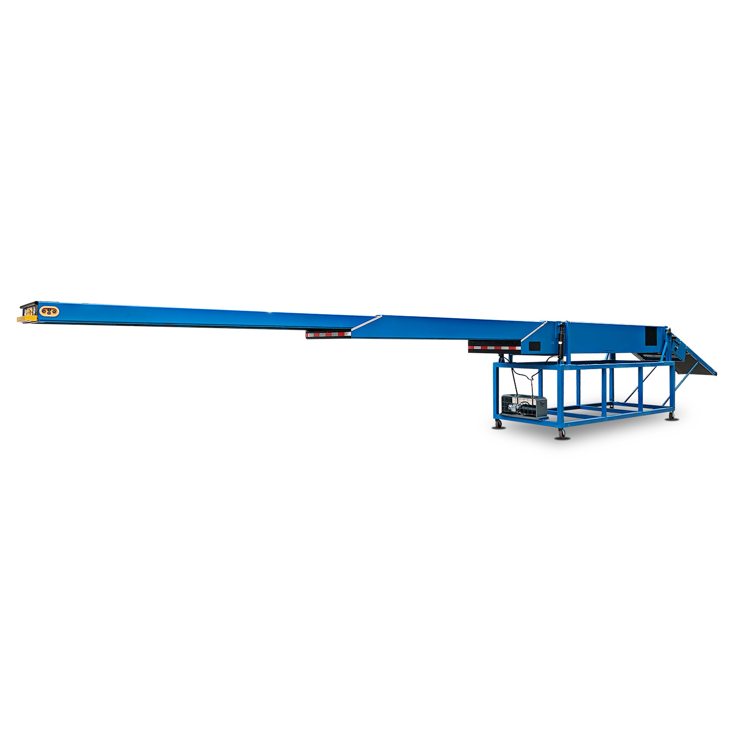 Flat Movable Telescopic Belt Conveyor 40ft Container Dock Ramp Loading Unloading Conveyors with Ramp Fast Delivery