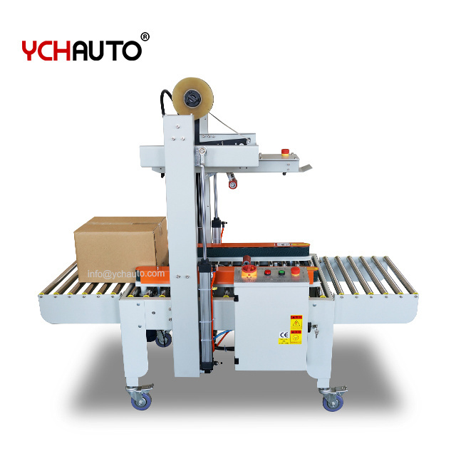 40kgs box carton sealer machine automatic side drive belt sealing machine left right driver running for packing lines