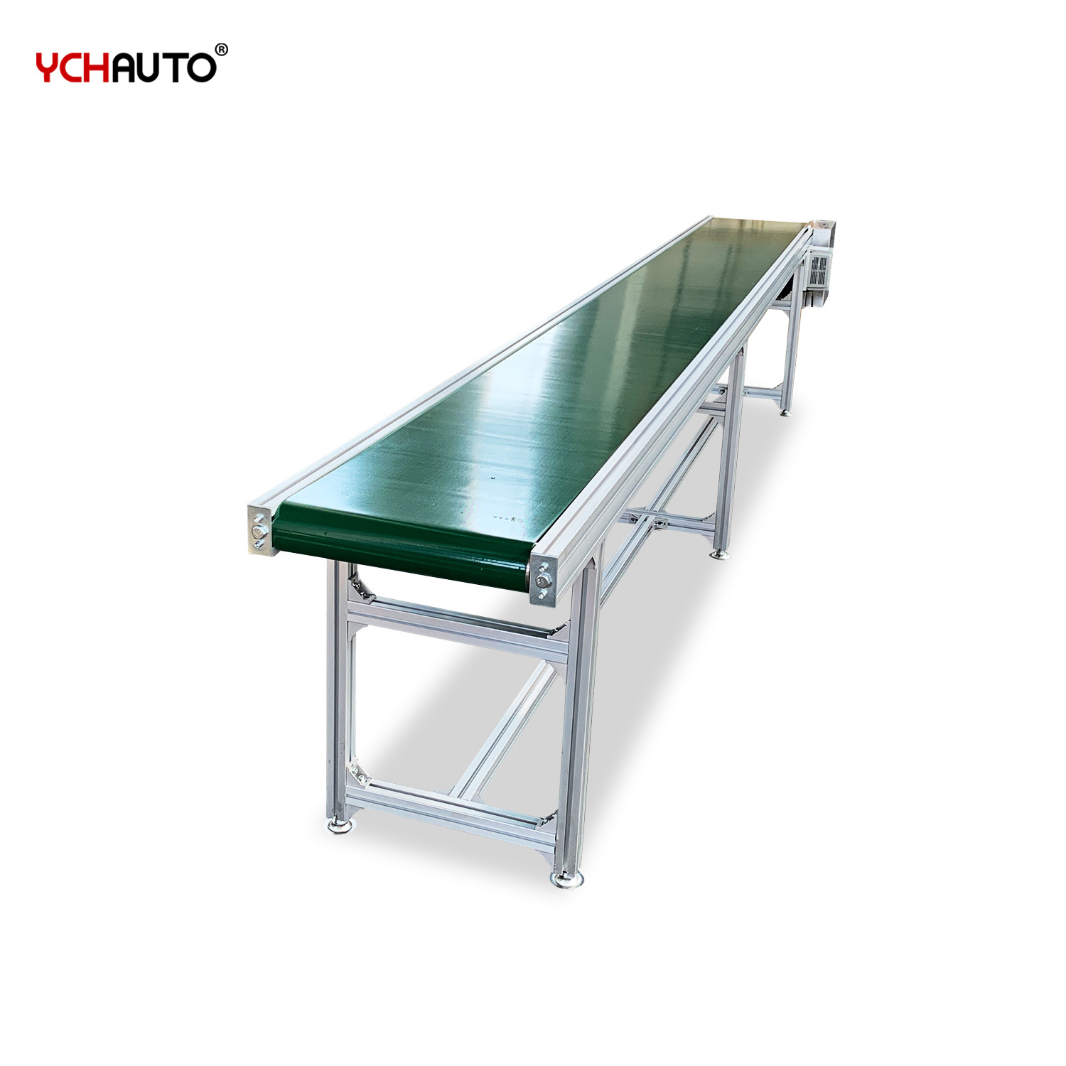 Conveyor Belt Sushi Mini Automatic Conveyors Durable Industrial Flat Belt Conveyor Green PVC For Small Business Ideas