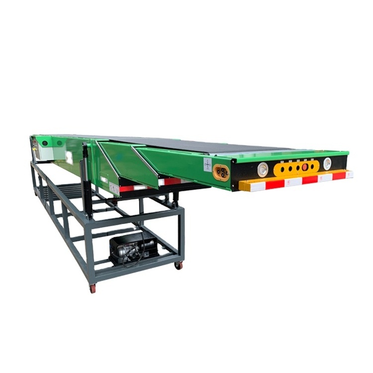 Automatic Conveyors Machine Container Truck Loading Unloading Telescopic Belts Conveyor System with CE