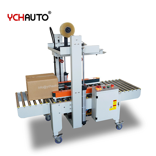 40kgs box carton sealer machine automatic side drive belt sealing machine left right driver running for packing lines