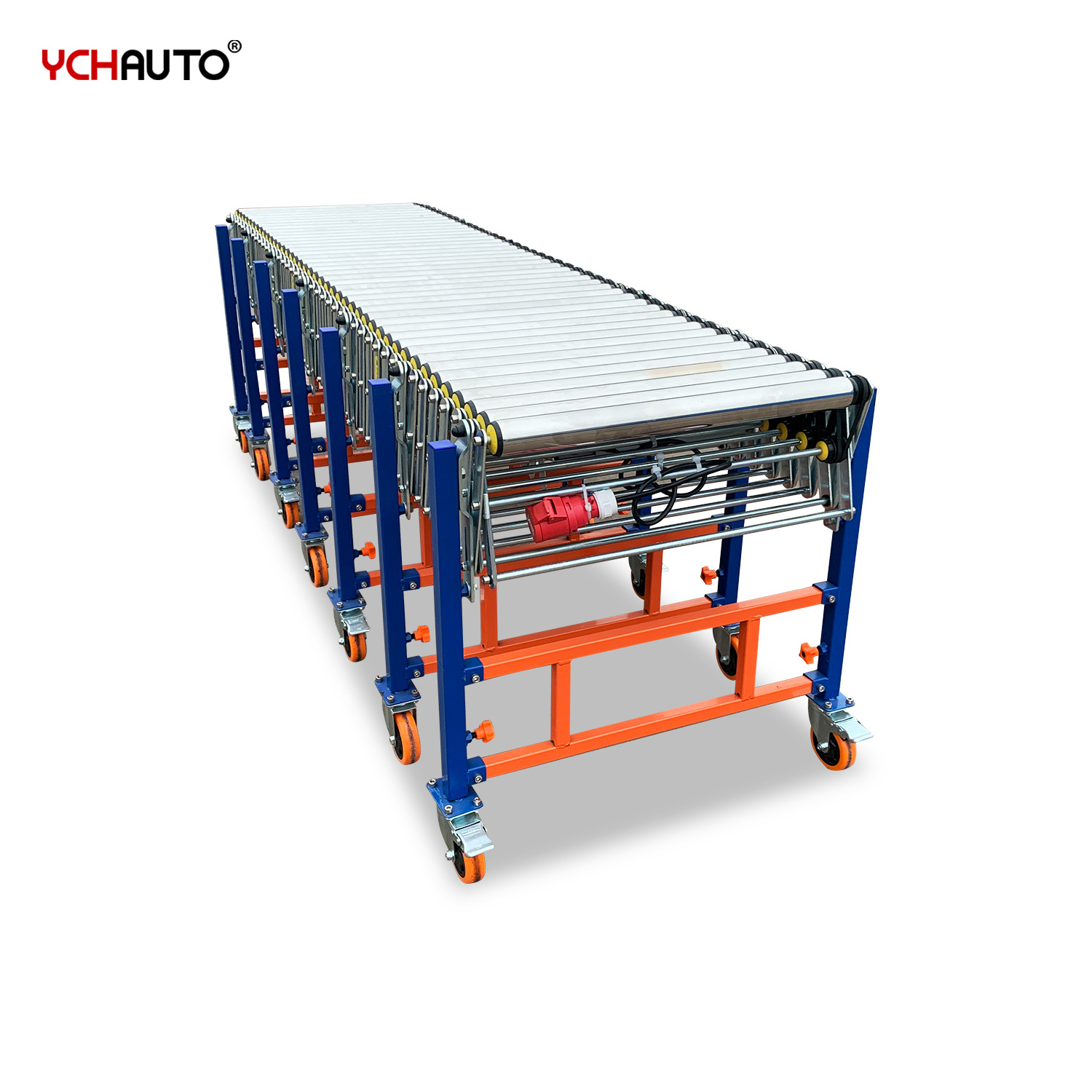 Material Handling Equipment Roller Conveyor Two Directions Transfer Poly V-Belt Rollers Conveyors System with CE