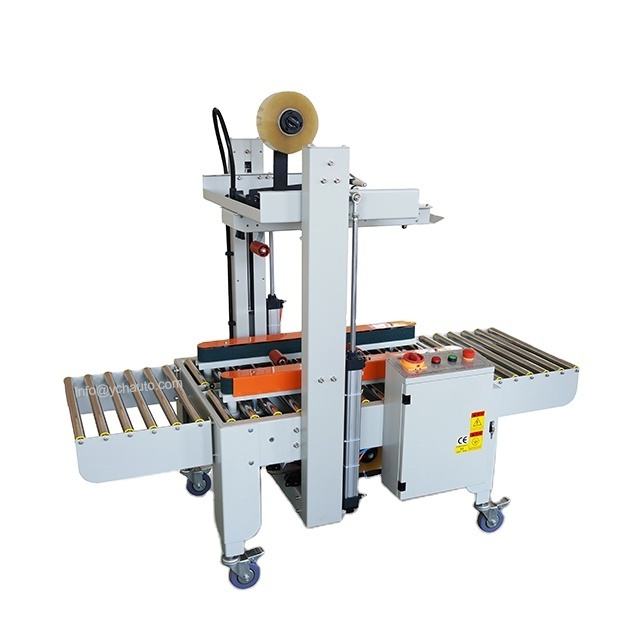 40kgs box carton sealer machine automatic side drive belt sealing machine left right driver running for packing lines