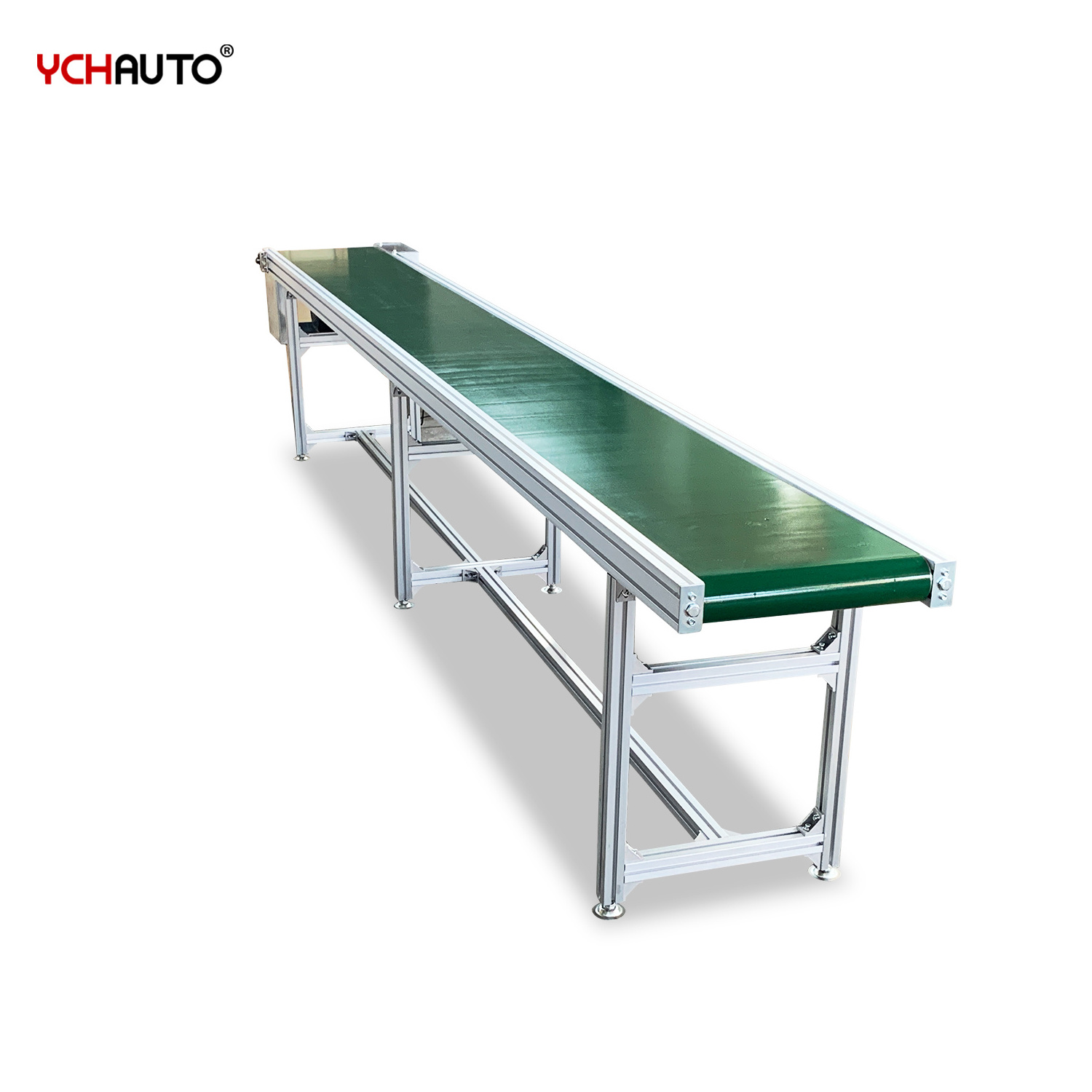 Conveyor Belt Sushi Mini Automatic Conveyors Durable Industrial Flat Belt Conveyor Green PVC For Small Business Ideas