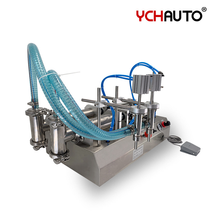 Soft Tube Filling Machines Bottle Pouch Cans Double Nozzles Liquid Fillings Machine in Stocks Fast Delivery