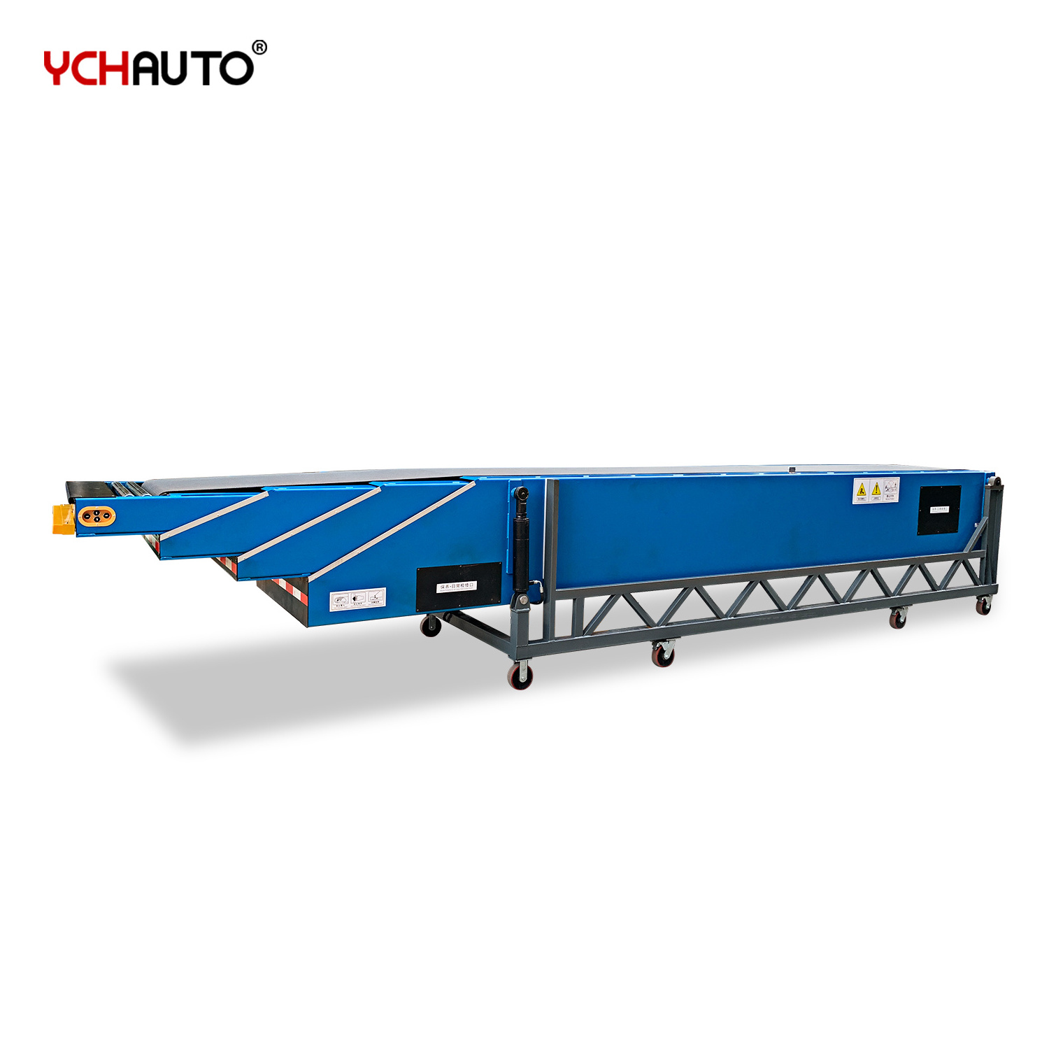 Telescopic Belt Conveyor flexible Boom Conveyor with Ramp for truck loading and unloading