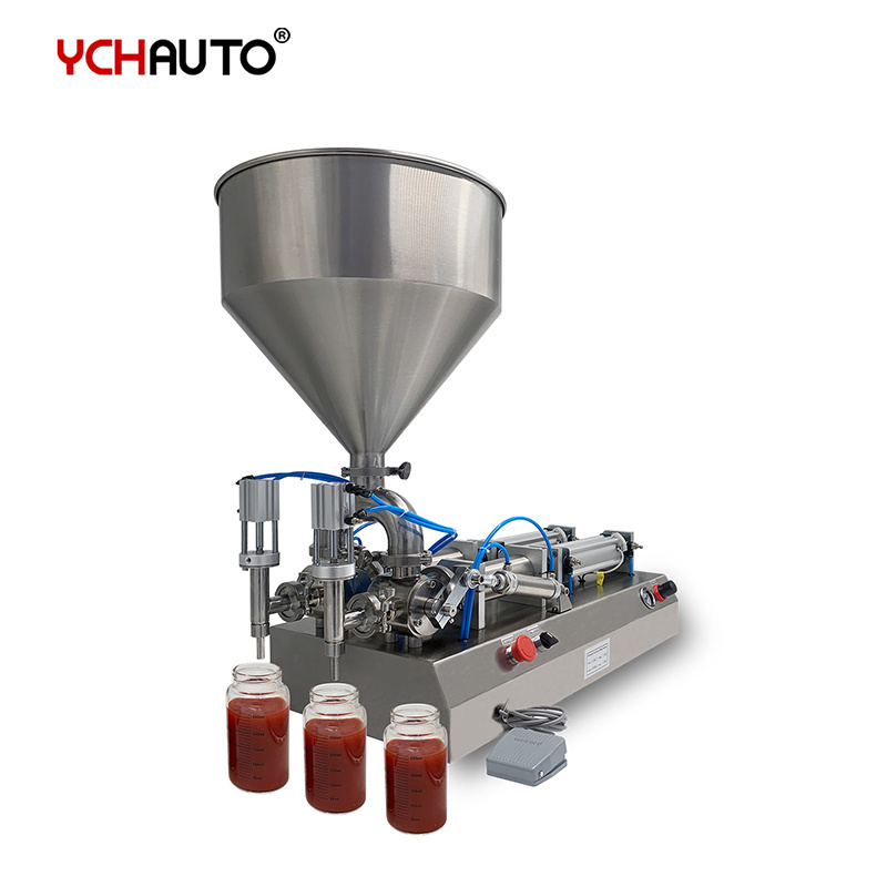 Manual Yogurt Fruit Puree Filling Machine Shampoo Ketchup Sauce Lotion Filling Machines Fast Delivery