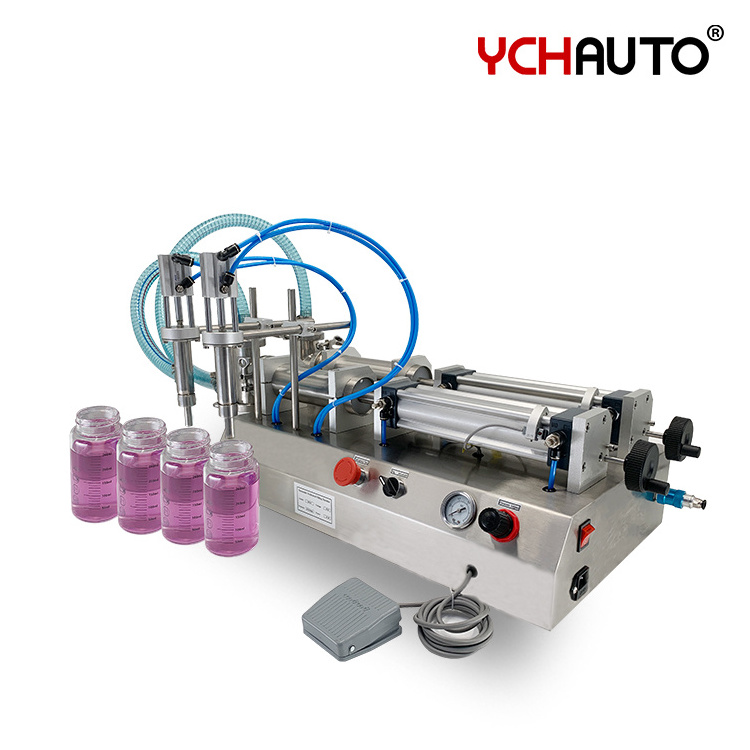 Soft Tube Filling Machines Bottle Pouch Cans Double Nozzles Liquid Fillings Machine in Stocks Fast Delivery