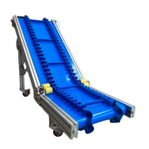 Skirt Side Wall Inspection Belt Conveyor Box Plastic Production Line Transfer Conveyors with Blue Color